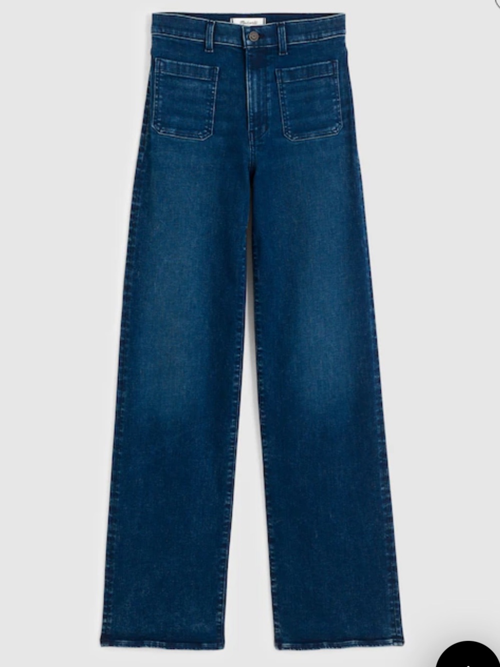 Madewell Emmett Wide-Leg Full Length Jean: Patch Pocket Edition